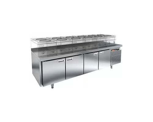 SN 1111/BT LT стол охл. под тепловое оборуд. (-10-18), 4 двери, 2280х600х675мм, HICOLD RUS
