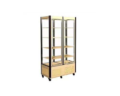 Шкаф холодильный D4 VM 800-1 (R800C) (бежево-коричневый, 2 дв,решетки)
