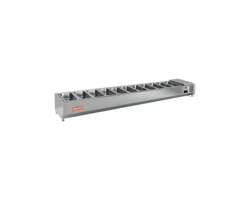 VRTO 2280 1/3 витрина охл. настольная, открытая, 2280х385х248 мм, HICOLD RUS