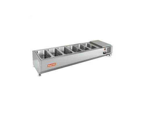 VRTO 1425 1/3 витрина охл. настольная, открытая, 1425х385х248 мм, HICOLD RUS