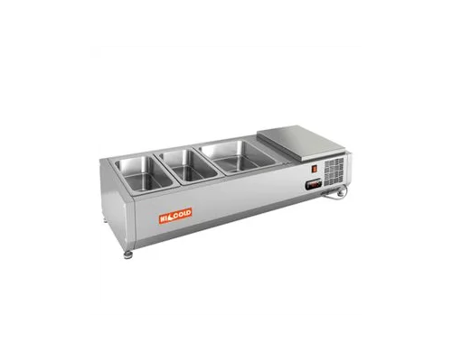 VRTO 1000 1/3 витрина охл. настольная, открытая, 1000х385х248 мм, HICOLD RUS