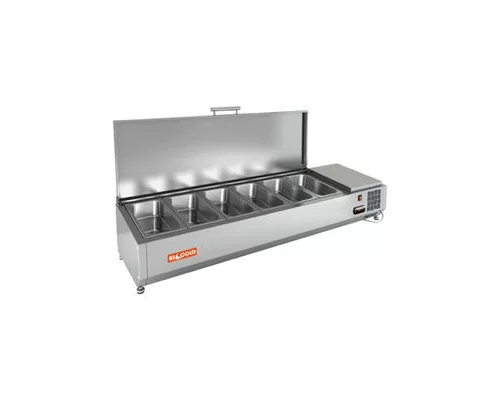 VRTU 1390 1/3 витрина охл. настольная, с крышкой, 1390х385х279 мм, HICOLD RUS