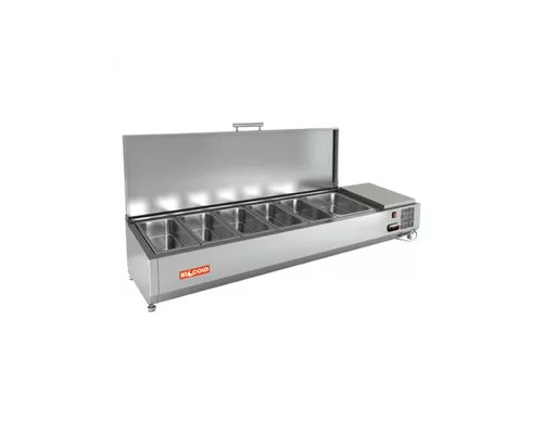 VRTU 1485 1/3 витрина охл.настольная к PZE3, с крышкой, 1485х385х279 мм, HICOLD RUS