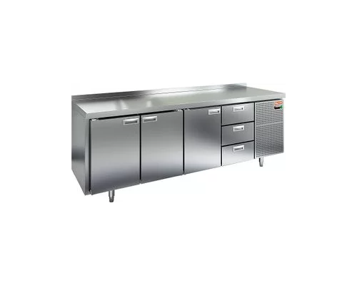 SN 1113/TN стол охл.(-2+10), 3 двери, 3 ящика, 2280х600х850мм, HICOLD RUS