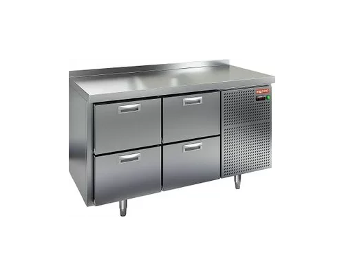BN 22/TN стол охл (-2+10), 4 ящика, 1390х500х850мм, HICOLD RUS