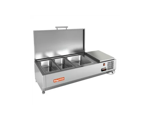 VRTU 1000 1/3 витрина охл.настольная, с крышкой, 1000х385х279 мм, HICOLD RUS