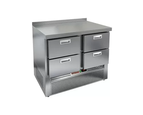 GNE 22/TN стол охл.(-2+10), 4 ящика, 1000х700х850мм, ниж.распол.агрегата, HICOLD RUS