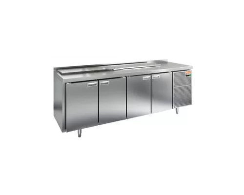 SL2-1111GN (1/6) стол для салатов  охл.(+2+10), 4 двери, 2280х700х850мм, HICOLD RUS