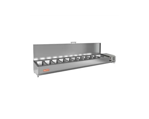 VRTU 2360 1/3 витрина охл. настольная, с крышкой, 2360х385х279 мм, HICOLD RUS