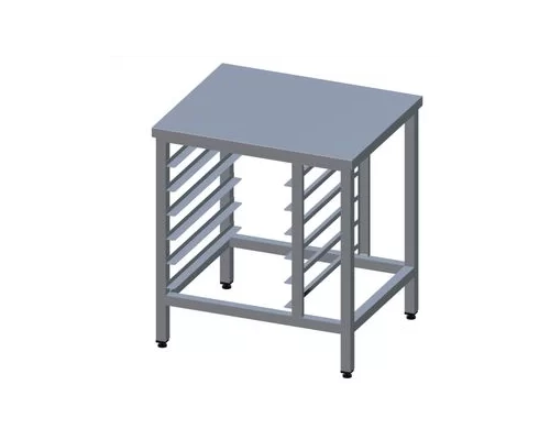 ППК-(FCTS 664-711)-Н-ЮТ  Подставка для печей Viatto made in Italy открытая, направляющие на 6 уровней GN1/1 или 600x400, расстояние 90мм, труба 40/40 (для моделей FCM-664R/FCM-711R) VIATTO