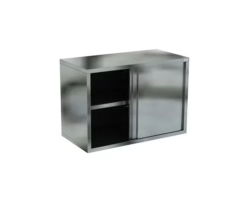 Шкаф-полка ПШЗ-150/35 закрытая (нерж. сталь. aisi 430, полка, двери-купе)