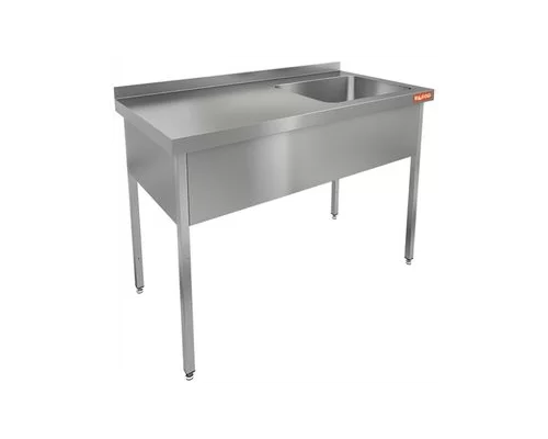НСО1М-18/7БП стол-моечная ванна, 1 секц. (500х500х300) справа, HICOLD RUS