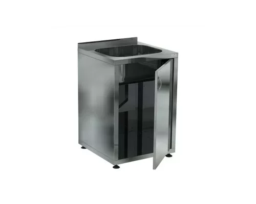 Рукомойник ВРКЗ-50/60 напольный закрытый (ёмкость - нерж. сталь. aisi 304, каркас: уголок нерж. cталь aisi 430, сифон)