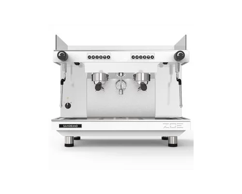 Кофемашина Sanremo Zoe SED (автомат) 2 высокие гр. белая