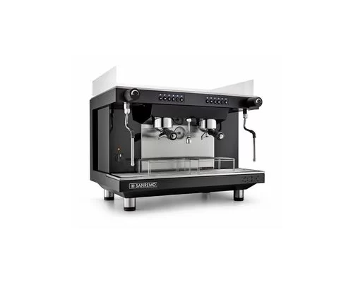 Кофемашина Sanremo Zoe SED (автомат) 2 высокие гр. чёрная