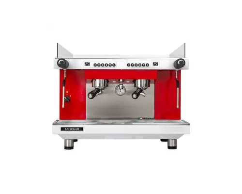 Кофемашина Sanremo Zoe Competition SED (автомат) 2 высокие гр. бело-красная