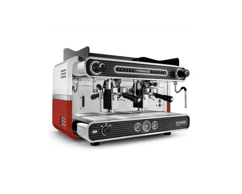 Кофемашина Sanremo Torino SED (автомат)  2 гр. красно-белая