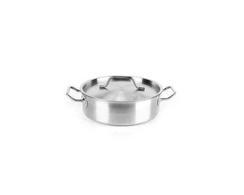 Кастрюля нерж с тройным дном 320х120мм объем  10L с дв.ручками , 101326