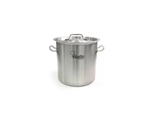 Кастрюля нерж с тройным дном 300х220мм объем 15L с дв.ручками, 101325 (Viatto)