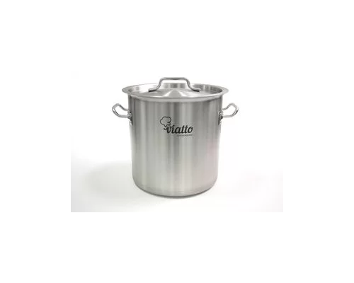 Кастрюля нерж с тройным дном 250х250 объём 12 л 101302, ( Viatto )
