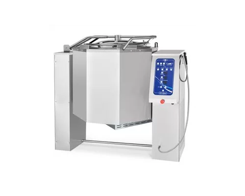 Котел пищеварочный опрокидывающийся КПЭМ-160-ОМ2 с миксером (160 л, 120°С, пар.рубашка, програм управл, цельнотянутый сосуд) арт. 110000018908